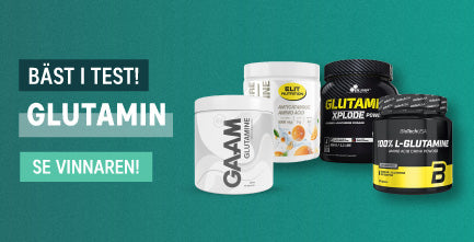 Glutamin Bäst i Test 2025: Vi jämför 4 populära sorter