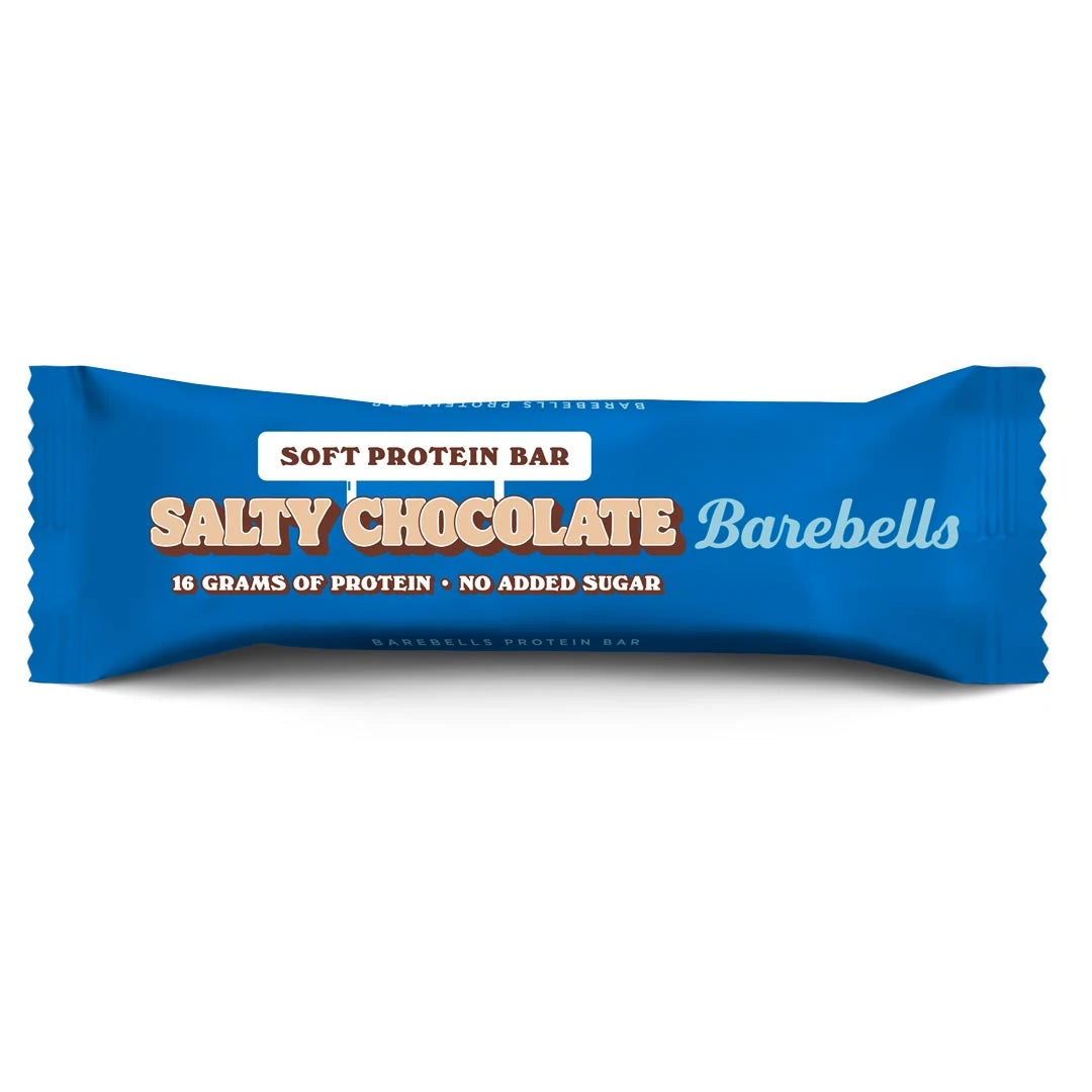 Barebells Soft protein bar 55 g sinisessä pakkauksessa, makuna Salty Chocolate., kuva 7/21