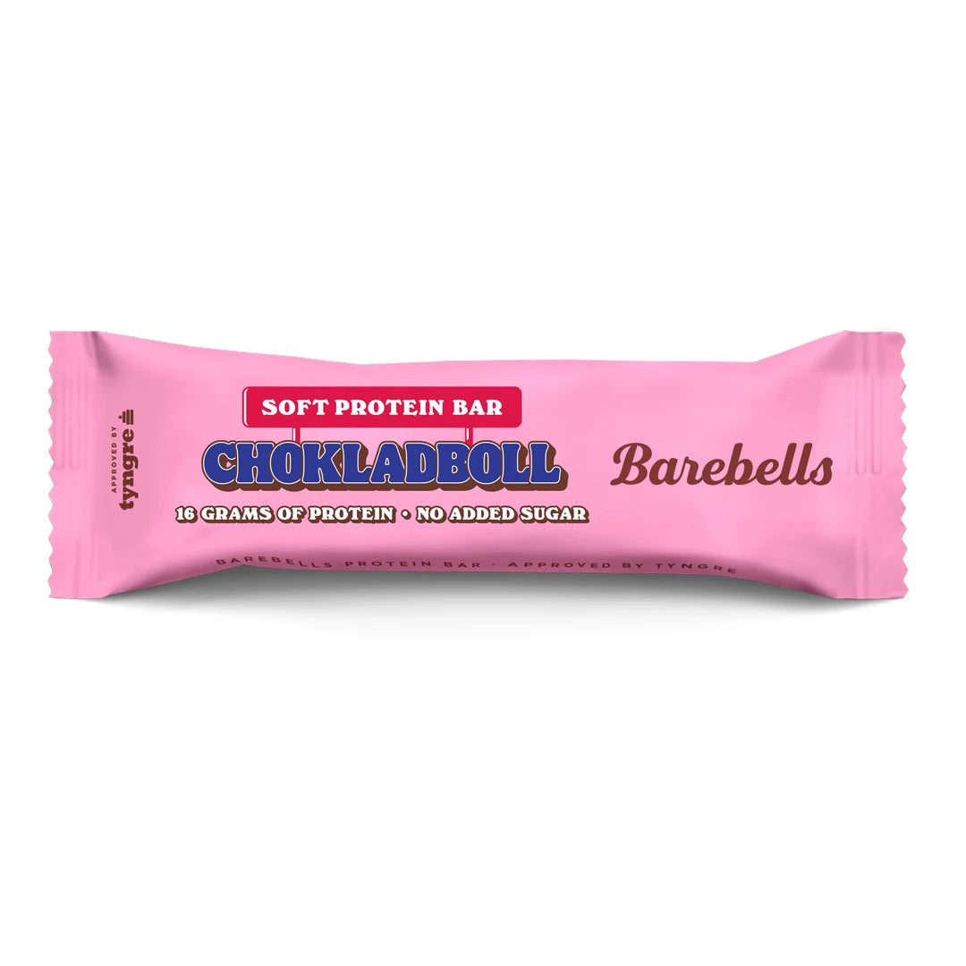Barebells Soft protein bar 55 g vaaleanpunaisessa pakkauksessa, makuna Chokladboll., kuva 11/21