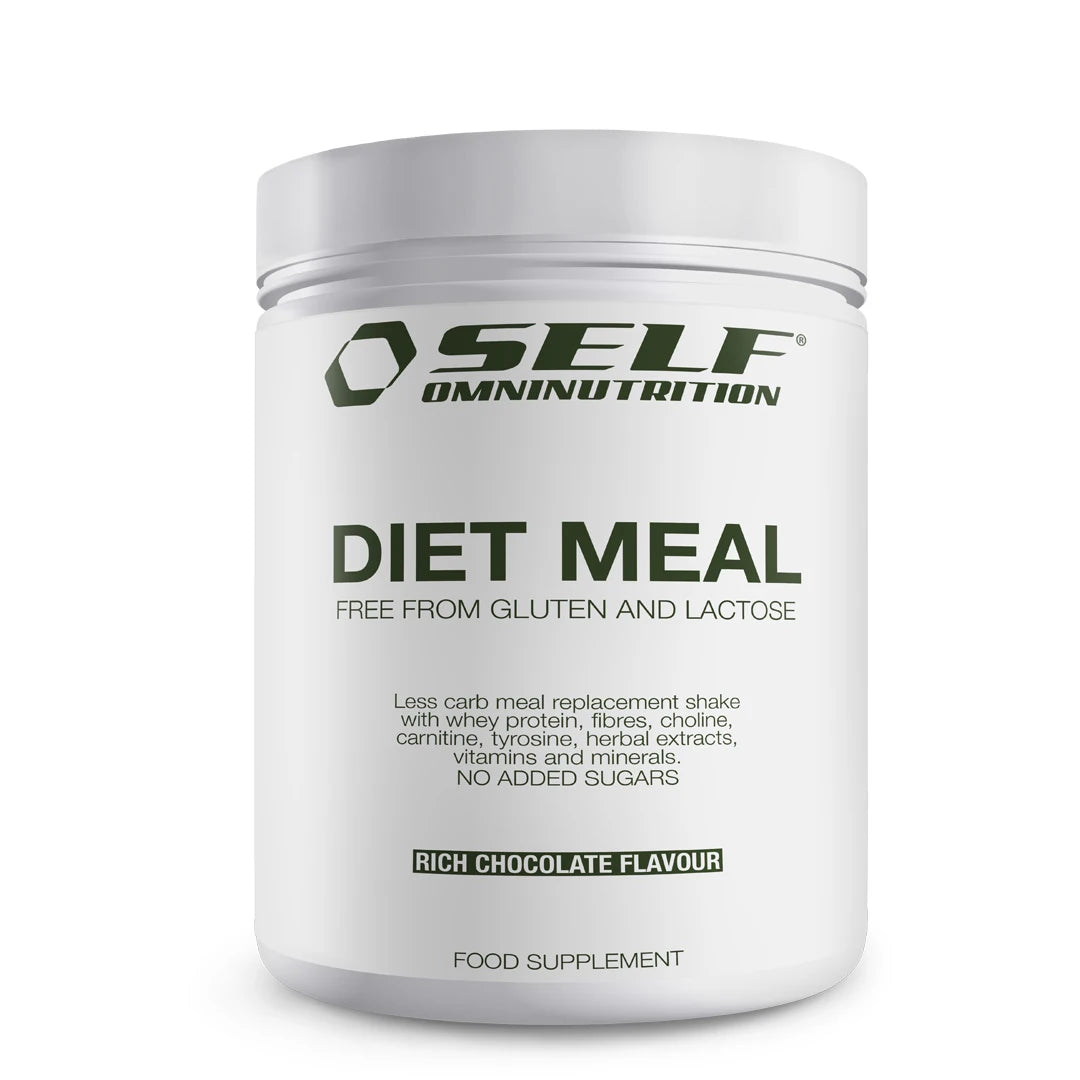 Self Omninutrition Diet Meal 500 g -ateriankorvike valkoisessa purkissa, makuna Rich Chocolate., kuva 1/1