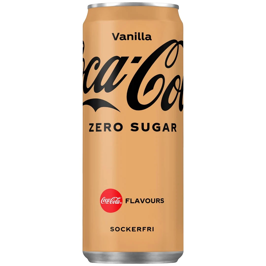 Vaaleanruskea Coca-Cola Zero 330 ml -tölkki makuna Vanilla., kuva 2/4