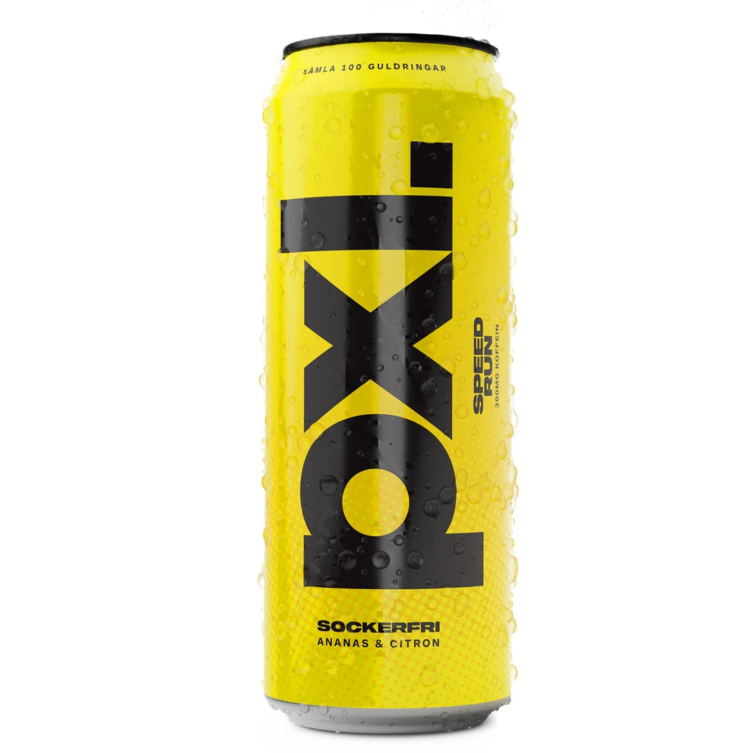 PXL Energy Final Fantasy 500 ml -energiajuoma keltaisessa tölkissä mustilla yksityiskohdilla ja makuna Speed Run., kuva 5/8