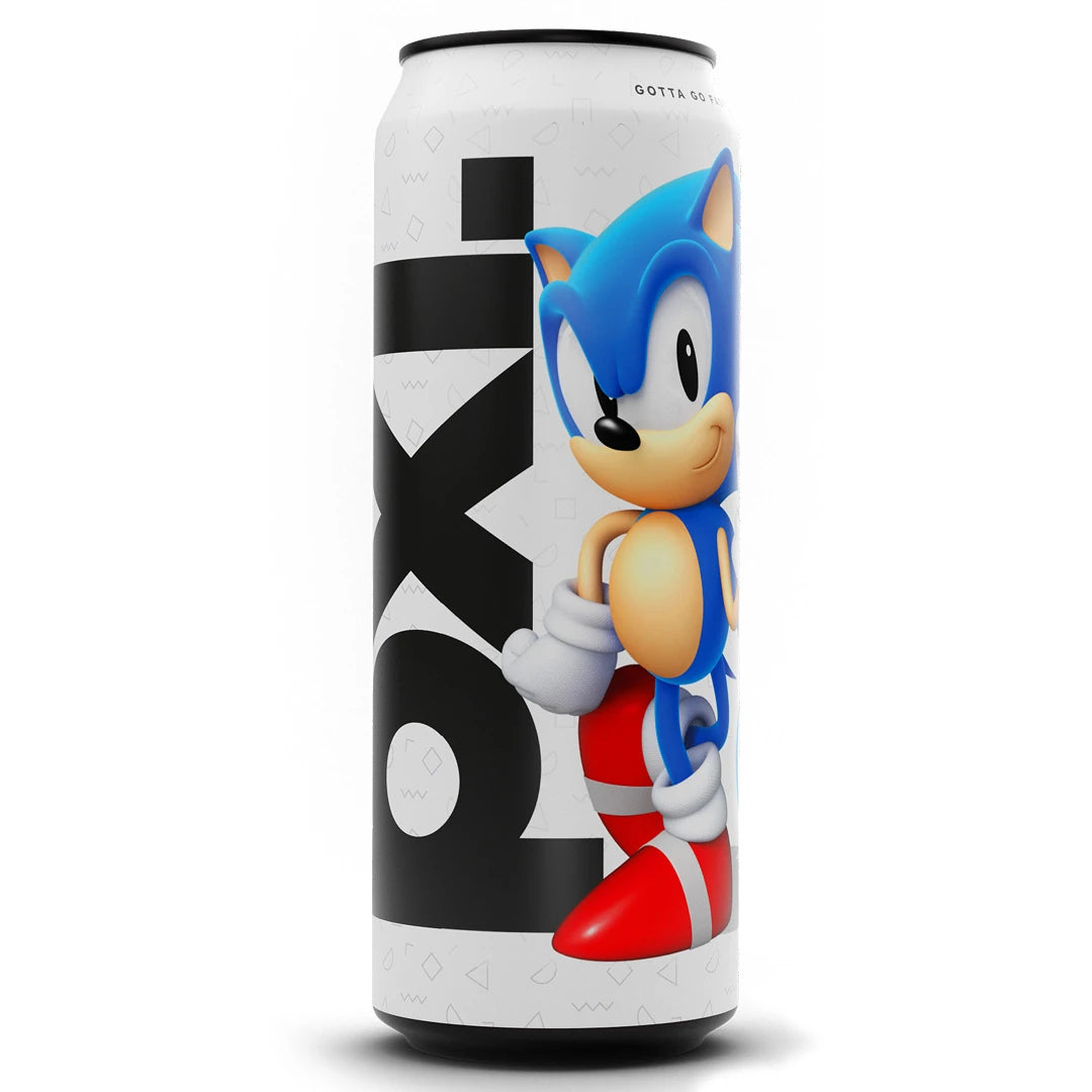 PXL Energy Final Fantasy 500 ml valkoisessa tölkissä Sonic the Hedgehog -kuvituksella, makuna Sonic Cola., kuva 7/8