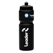Musta Leader Olympic Team Drinking Bottle 750 ml -urheilupullo klassisella muotoilulla.