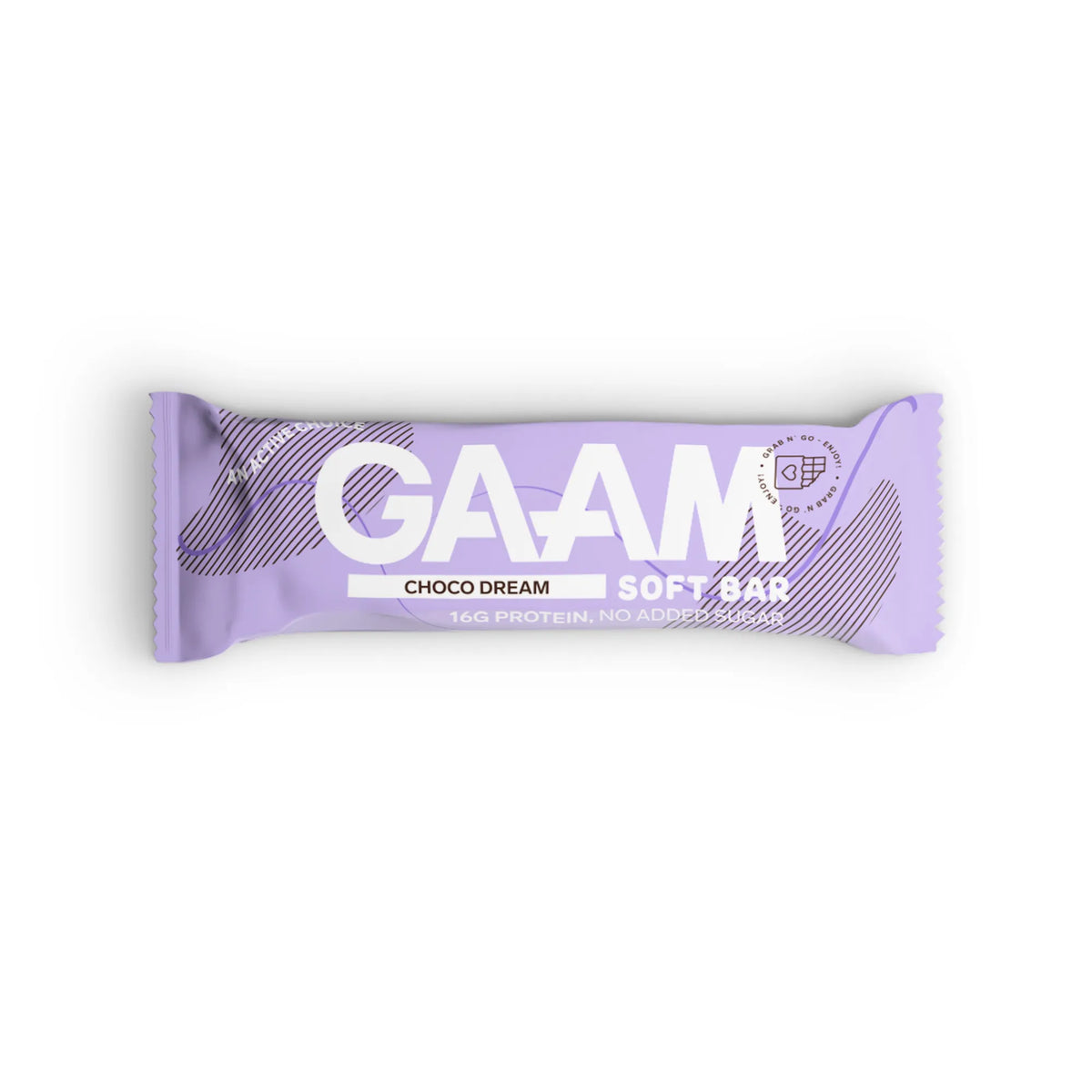GAAM Protein &amp; Soft bar 45 g vaaleanvioletissa pakkauksessa, makuna Choco Dream., kuva 2/6