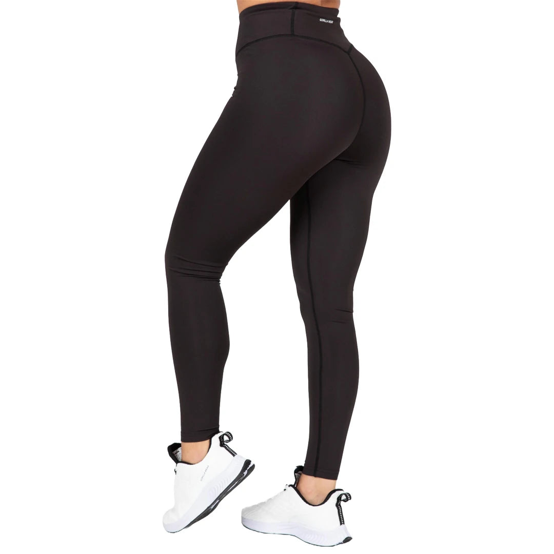 Gorilla Wear Arizona Sports Leggings Black, mustat treenitrikoot, joissa on korkea vyötärö ja tiukka istuvuus., kuva 6/6