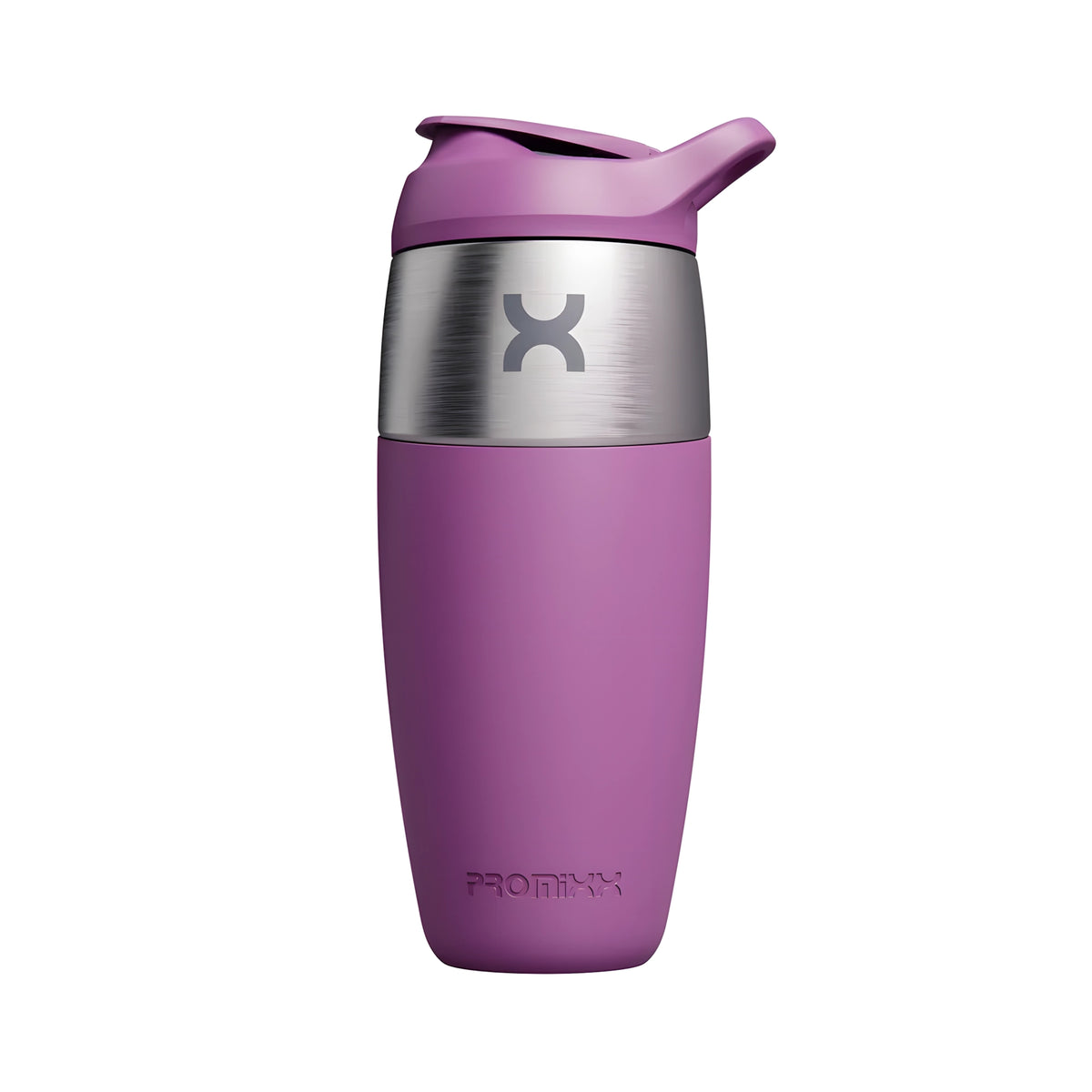 ProMixx Pursuit Single Wall Steel 950 ml shaker i rostfritt stål och lila silikon för färgen Lilac., bild 1 av 6