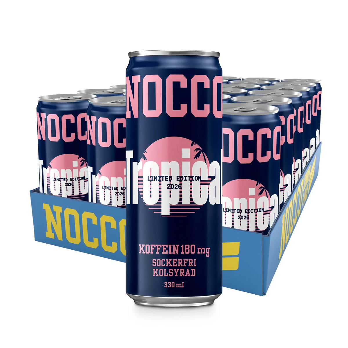 24 x NOCCO BCAA 330 ml Tropical LIMITED EDITION, kuva 1/1