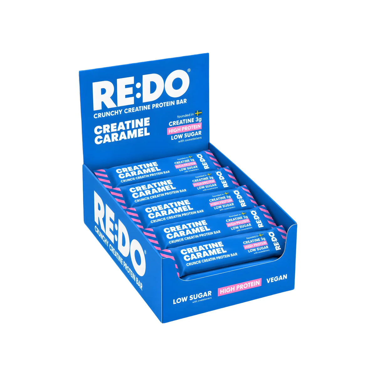 15 x REDO Creatine Bar 40 g Cookies Caramel, kuva 1/1