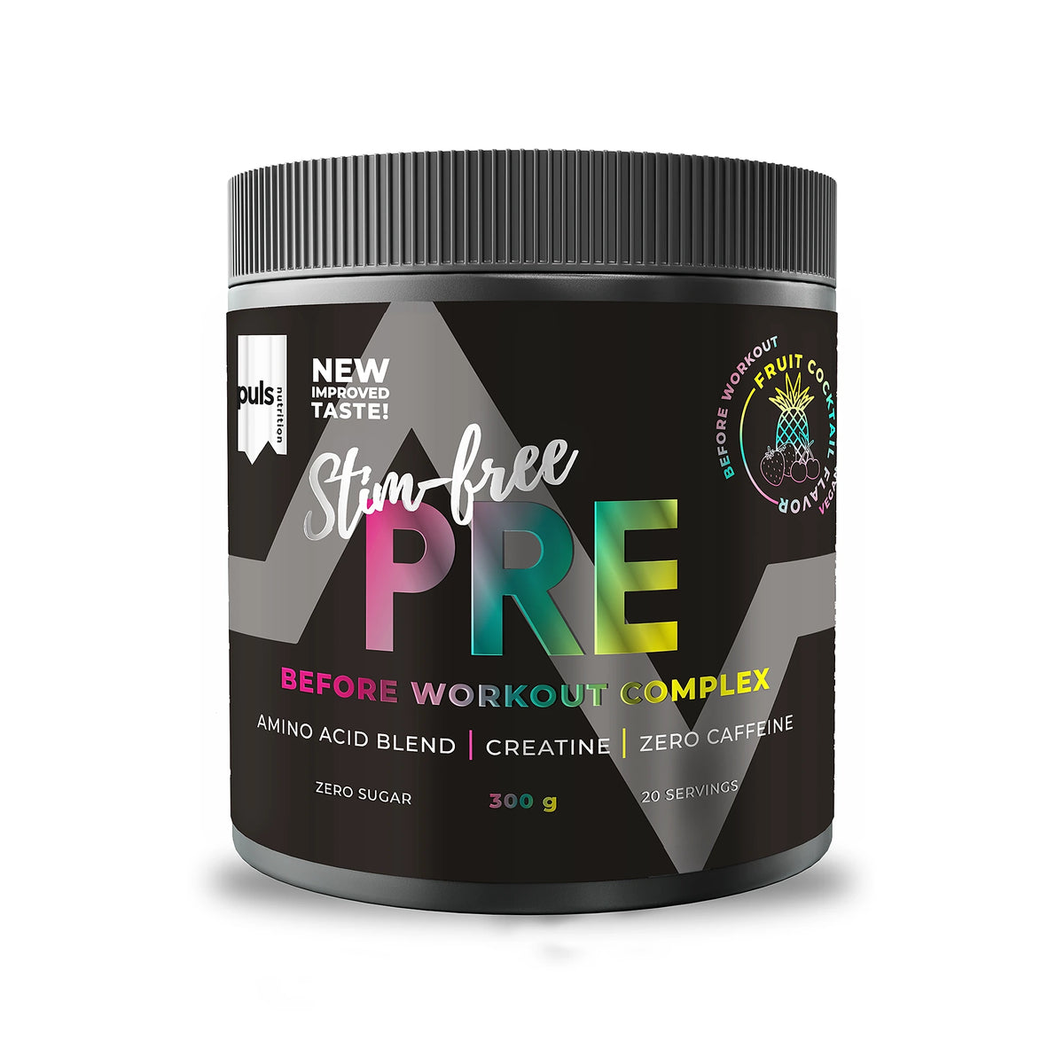 Puls Nutrition Stim-free Pre Workout 300 g Fruit Cocktail
