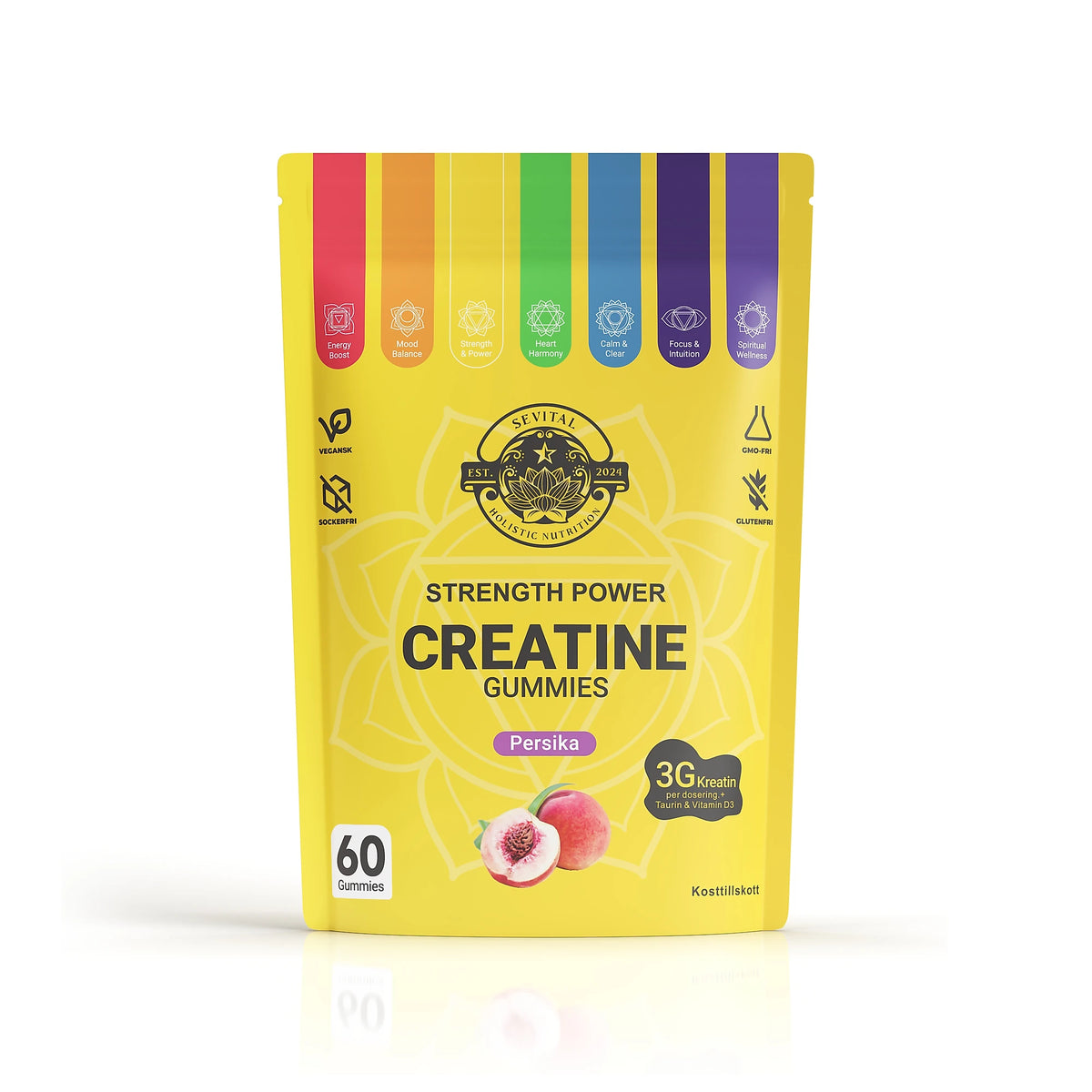 Sevital Creatine Gummies 60 kpl, kuva 1/3
