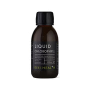 KIKI Health Liquid Chlorophyll 125 ml nestemäinen klorofylli tummassa pullossa mustalla etiketillä.