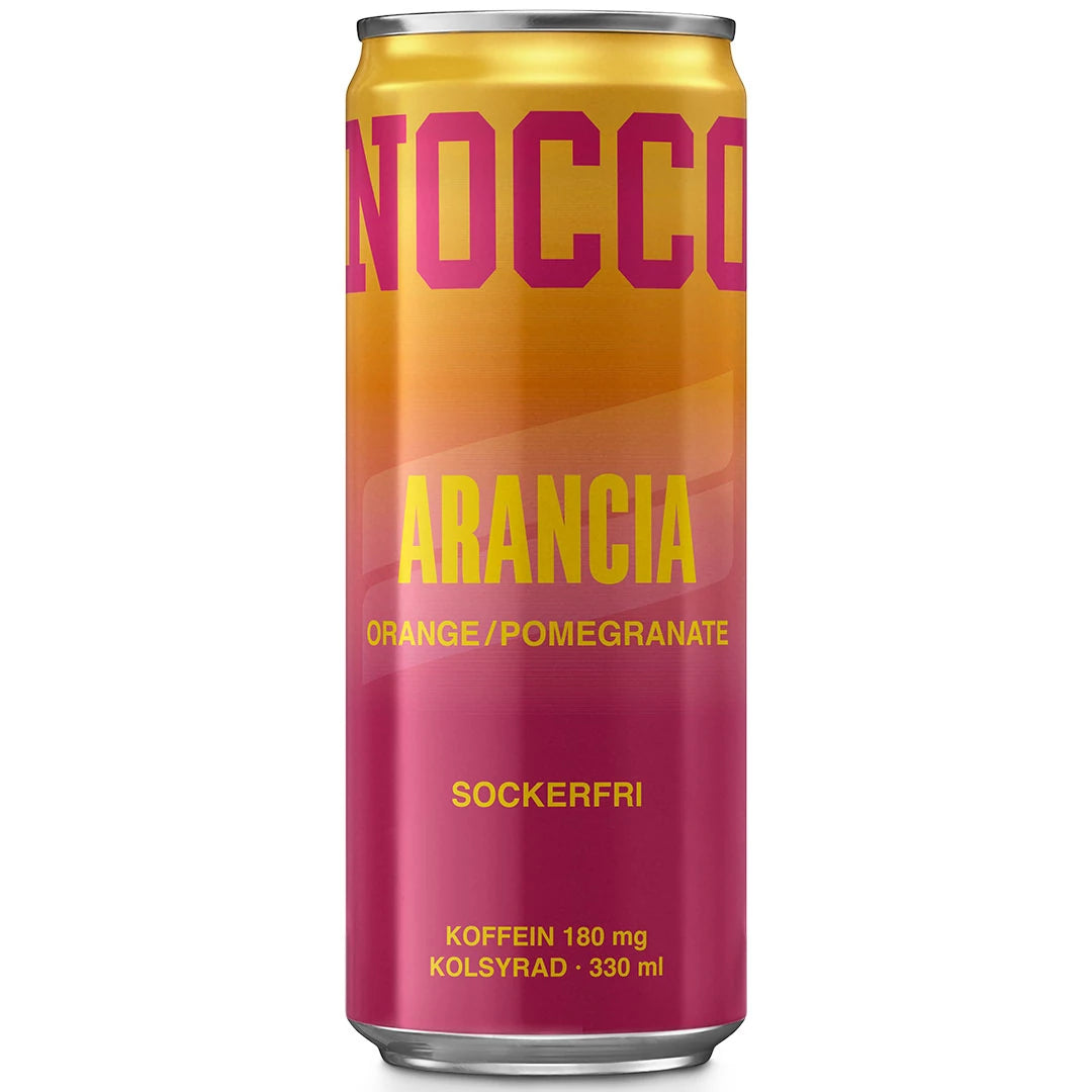 Kelta-pinkki tölkki Arancia-makuista NOCCO BCAA 330 ml -energiajuomaa., kuva 11/16
