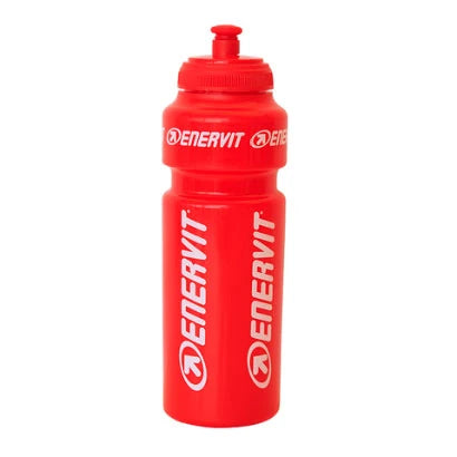 Enervit Vattenflaska 750 ml i en sportig design, röd färg med vita logotyper och smidig kork., bild 1 av 1