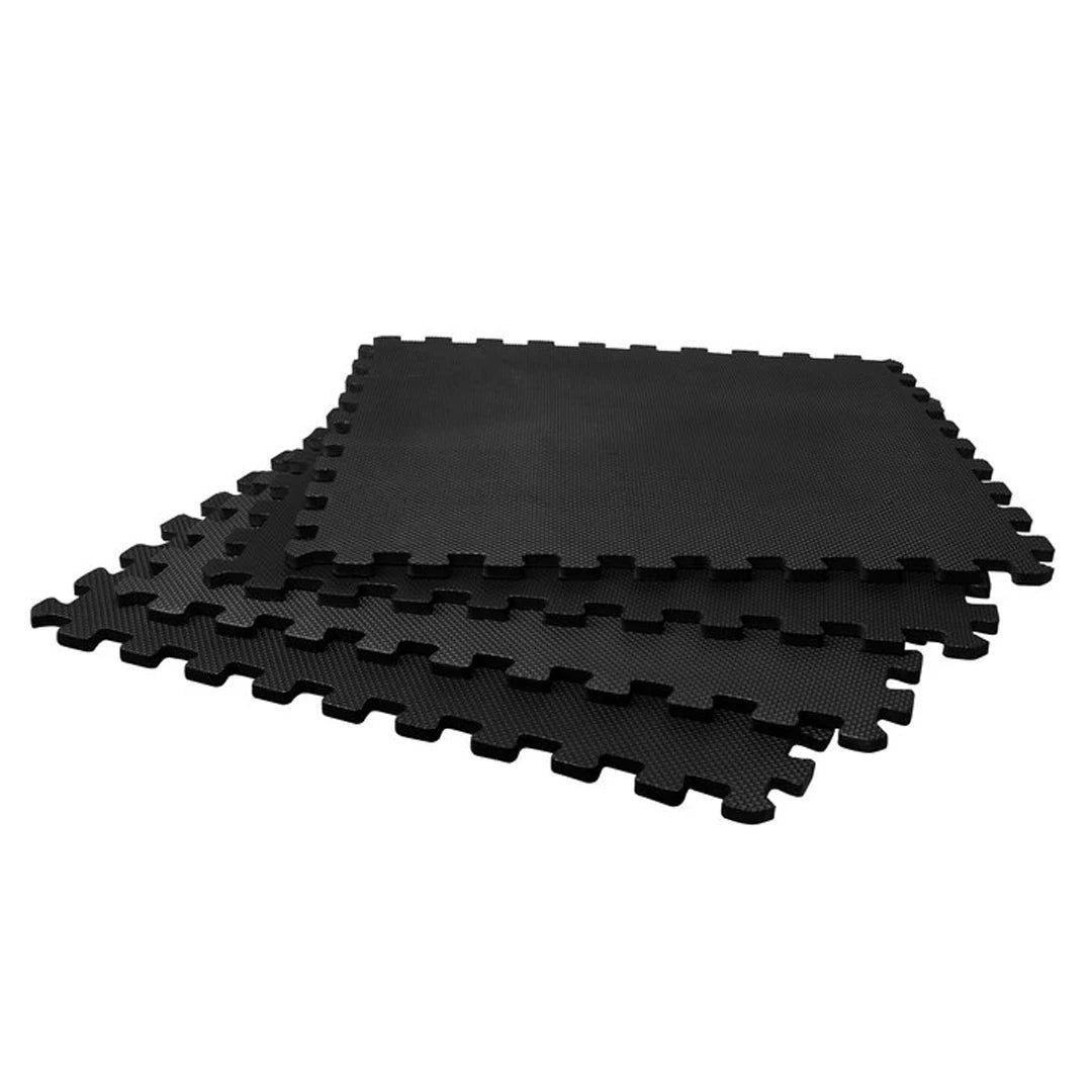 Virtufit Puzzle Mat 4 pcs -neliosainen musta palapelimatto vaahtomuovista lattian suojaamiseen., kuva 1/1